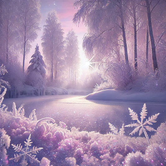 Lavender Snowfall